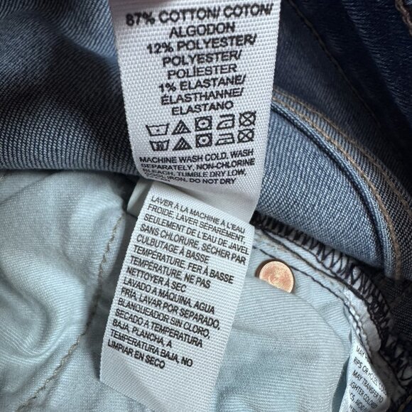 Lucky Brand Jeans Low Rise Lolita Skinny Blue Distressed Pockets Size 28 - Picture 14 of 14